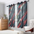 thumbnail image 2 of Yayeee Window Curtains Set of 2 for Living Room Light Filtering 63"x42", Stars Abstract Lines, 2 of 7