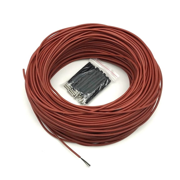12K HEAT 50M 12K 33/M Carbon Fiber Heating Cable 3MM Floor Warming Wire High Temperature Silicone Heating Cable