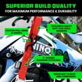 thumbnail image 3 of Rhino USA Motorcycle Tie Down Straps (2 Pack) Lab Inspected 2,200lb Break Strength, Steel Cambuckle Tiedown Set with Integrated Soft Loops, 3 of 8