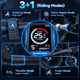 thumbnail image 4 of Jasion EB6 Electric Bike for Adults, 500W Peak Motor Folding Ebike with 48V Built-in Battery, Class 3 Up to 50 Miles E-Mountain Bike with speedometer, 20" Fat Tire Foldable E Bicycle, UL 2849, 4 of 9