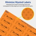 thumbnail image 5 of Avery Printable Rectangle Labels, Bright Orange, 0.75" x 2.25", 600ct, 5 of 11