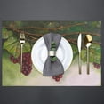 thumbnail image 3 of Watercolor Grapes Placemats Set of 6 Fabric Placemats Square Placemat for Kitchen Table Heat Resistant, Easy to Clean Table Placemats 12x18 Inch, 3 of 5