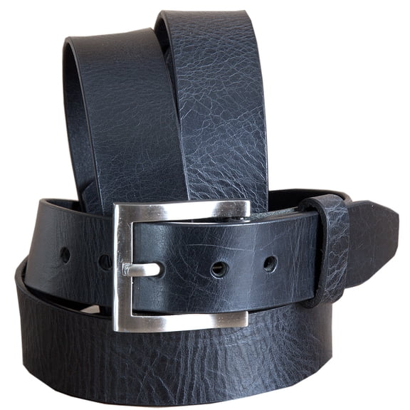 HILASON Western Genuine Leather Mens Handmade Belt Black 38 In