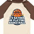 thumbnail image 4 of Inktastic I'd Rather Be Playing Basketball Boys or Girls Long Sleeve Baby Bodysuit, 4 of 5