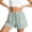 Blue, variant on Women's Casual Loose Fit Lightweight Striped Shorts, Elastic Drawstring Waist, Soft Summer Beach Style, Travel Active Comfort, Casual Everyday | TruHer,Black L