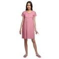 thumbnail image 5 of Moomaya Womens Button Placket Nursing Nightwear Solid Nightdress For Ladies, 5 of 6