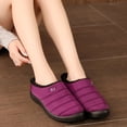 thumbnail image 6 of Slippers for Women 2025 Fall Winter Lined Waterproof Non Flat Slipper Indoor House Slippers, 6 of 8