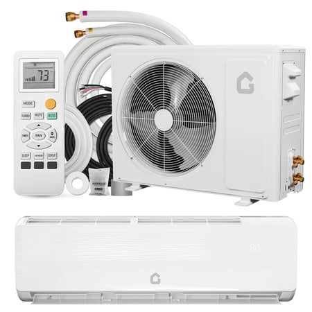 Split Air Conditioner 12,000 BTU, 19 SEER2 115V, All-Season AC with Sleep Mode, Auto Shut-Off & Timer, for Rooms Up to 750 Sq Ft