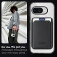 thumbnail image 5 of For Google Pixel 9A Magnetic Clear Phone Case,Magnetic Detachable Card Slots Holder Wallet,Compatible with Mag-safe,Crystal Transparent Shockproof Protective Rugged Phone Case,Black, 5 of 8