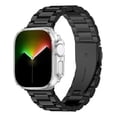 thumbnail image 1 of Correa Para Apple Watch, Eslabones de Acero Inoxidable con Case de Vidrio, Compatible con Todas las Series, 1 of 5