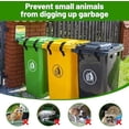 thumbnail image 2 of Trash Can Locks for Animals, Trash Can Lid Lock for Racoon Proof, Adjustable Garbage Can Strap Lock for Outdoor Trash Can to Proof Raccoons, Squirrels, Dogs, 2 Pack$$Storage, 2 of 7