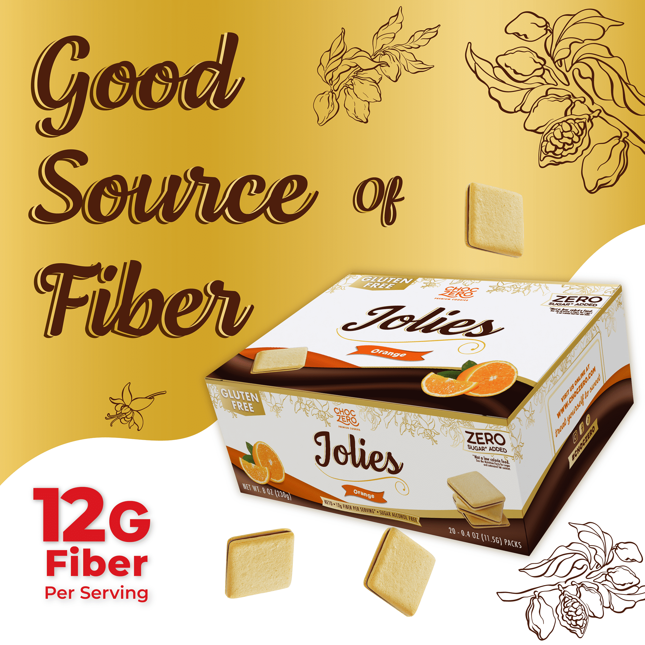 ChocZero - Brandclub - ChocZero Jolies Sugar Free Dark Chocolate