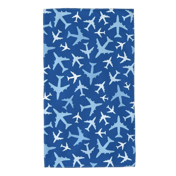 Balery Airplanes in the Sky Toalla de Microfibra Premium con Estampado – 27.5x16 pulgadas, Alta Absorción, Suave y Aterciopelada, Secado Rápido