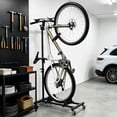 thumbnail image 5 of HaiNova Adjustable Height Vertical Bike Stand, Freestanding Bike Rack with Wheels for Garage & Apartment, Safe & Secure, for Wheels Sizes up to 29”, 5 of 10