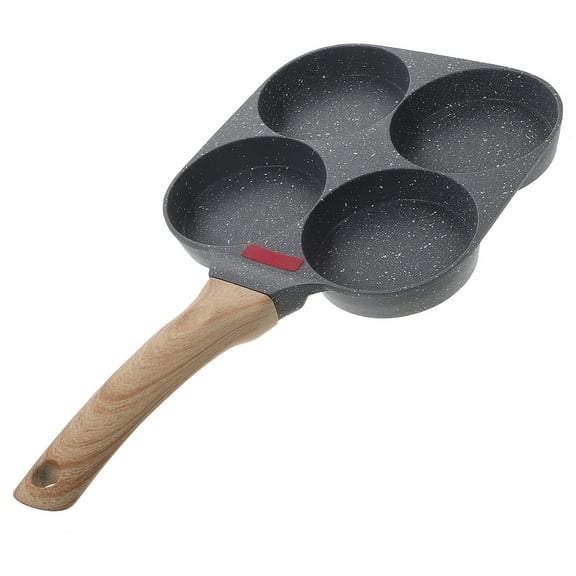 DINHEAROM Four Cup Frying Pan Egg Frying Aluminium Alloy 1Pack