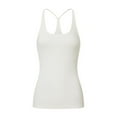 thumbnail image 5 of Bovemsi Silk Camisole Tops for Women Tank Top Round Neck Shaped Vest Sexy Cut Slim Fit Sports White Camisole, 5 of 5