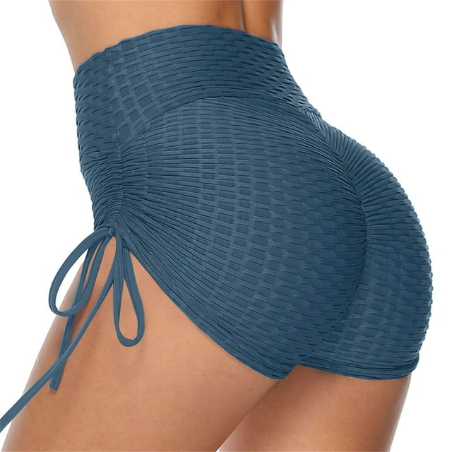 Women High Waisted Yoga Shorts Sports Ruched Butt Lifting Workout Running Hot Leggings