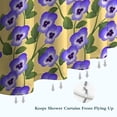 thumbnail image 6 of Pioneer Flower Floral Print Pattern Shower Curtain 36"x72" ,Bathroom Decorative Shower Curtains Set with 12 Hooks,Modern Waterproof Washable Shower Curtain, 6 of 6