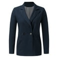 thumbnail image 1 of Vedolay Women's Coat Women's Casual Blazers Long Sleeve Business Lapel Collar Work Office Clothes,Navy S, 1 of 4