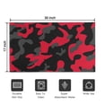 thumbnail image 5 of Red Black Camo Classic Pattern Door Rugs,Washable Non Slip Door Mats Indoor,Decorative Door Mats,Entry Mat Indoor for Entrance,Bedroom,Kitchen,Bathroom,17"x30", 5 of 6