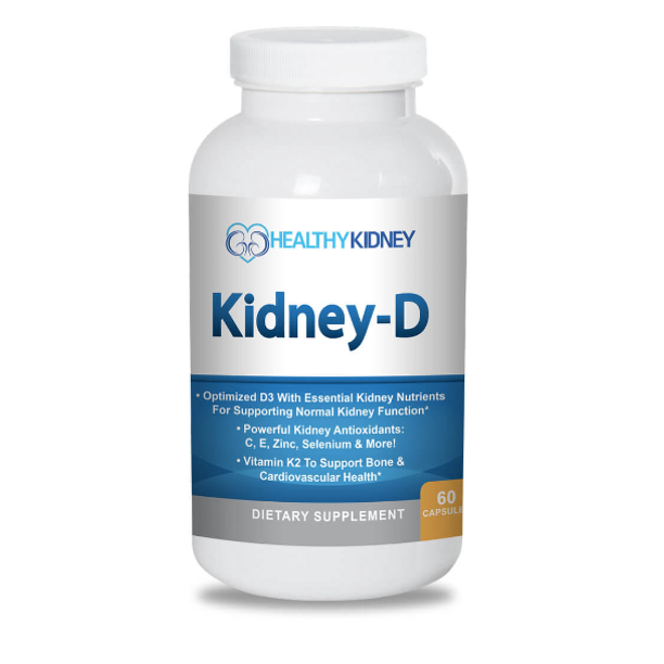 Healthy Kidney KidneyD Kidney Supplement, Vitamin D3 for Kidney