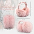 thumbnail image 2 of 1Pcs Ear Muffs for Winter Women Girls Faux Fur Fuzzy Earmuffs Foldable Ear Warmer Fleece Lining Ear Covers, 2 of 6