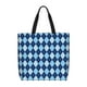 thumbnail image 1 of Easygdp Blue Squares Bolsa Tote para Mujer, Bolso de Hombro para Trabajo, Playa, Viajes, Compras y Supermercado, 1 of 7