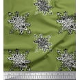 thumbnail image 1 of Soimoi Cotton Jersey Fabric Floral Block Print Fabric by Yard 58 Inch Wide, 1 of 3