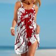 thumbnail image 2 of Vestidos Para Mujer Casual Sin Mangas Sling Dress V Neck Print Dress Party Odeerbi ODB147123, 2 of 5