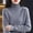 Dark Gray, variant on High Neck Top,long Sleeve Sweaters for Women Business Casual Tops Lightweight Tops Vintage Sweater Cozy Sweaters Teacher Outfits Basic Tops for Woman Sweaters for Women Trendy,Pink,M