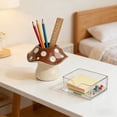 thumbnail image 6 of Mushroom Desk Organizer for Pens, Pencils, Makeup Brushes – Cute Plastic Storage Box for Students and Office Supplies, 6 of 6