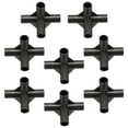 thumbnail image 4 of 8PCS Versatile 4-Way Black PVC Pipe Fittings: Perfect for DIY Plant Support and, 4 of 6