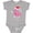 AC-Heather Grey, variant on Christmas Holiday Cute Flamingo Girls Baby Bodysuit