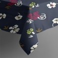 thumbnail image 3 of Pioneer Flower Floral Print Pattern Rectangle Tablecloth 60"x84",Waterproof Polyester Rectangle Table Cloth, Wipeable Spillproof Polyester Tablecloth for Dining, Camping, Indoor and Outdoor, 3 of 5
