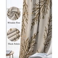 thumbnail image 3 of Brown Tree Branches Blackout Curtains for Bedroom Living Room Darkening Curtains 63 Inches Long Vintage Nature Brown Ombre Window Curtain 2 Panels Set Window Treatment Grommet Drapes 42"x63", 3 of 9