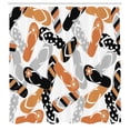 thumbnail image 2 of Ambesonne Summer Shower Curtain, Pattern Colorful Flip Flops, 69"Wx75"L, Pale Grey, 2 of 4