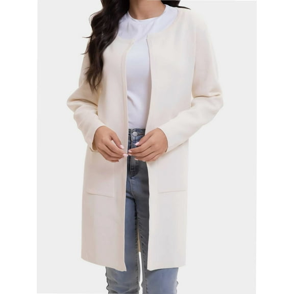 Cardigan Sweaters for Women Open Front Long Trench Coats Jacket Fall Winter Coatigan