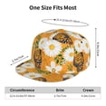 thumbnail image 6 of Sigee White Floral and Butterflies Print Men Women Fashion Baseball Cap,Unisex-Adults,Classic Adjustable Plain Hat, 6 of 9