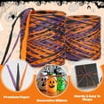 thumbnail image 3 of Halloween Raffia Ribbon 525 Feet Orange Black Purple Raffia Ribbon Colored Raffia Paper Ribbon Gift Wrapping Raffia Ribbon Packing Paper Craft Ribbon for Crafts Gift Wrapping Halloween Decor Black, 3 of 8