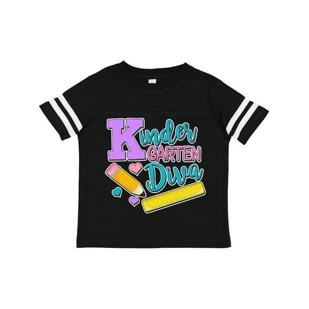 

Inktastic Kindergarten Diva with Pencil and Ruler Gift Toddler Toddler Girl T-Shirt