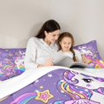 thumbnail image 6 of Homewish Dreamy Purple Unicorn Bedding Comforter Set, Cartoon Stars Rainbow Twin Comforter Sets, Kawaii Cute Animal Bedding Set, Microfiber Bedroom Decor, 2-Piece, 6 of 9