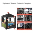 thumbnail image 2 of Naiovety Cubierta antipolvo para sala de juegos para niños con protección solar, toldos duraderos para jardines y terrazas carpas gris, 2 of 6