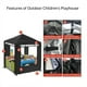 thumbnail image 2 of Naiovety Cubierta antipolvo para sala de juegos para niños con protección solar, toldos duraderos para jardines y terrazas carpas negro, 2 of 6