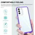 thumbnail image 3 of Case for Samsung Galaxy S22 Plus, Slim Thin Soft TPU Bumper & Hard PC Transparent Back Shockproof Scratch Resistant Protective Phone Case for Samsung Galaxy S22 Plus (Purple), 3 of 15