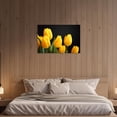 thumbnail image 2 of ZHONGYUTONG Tulip Wall Art Canvas Flower Pictures Wall Decor Elegant Floral Painting Print for Bathroom Living Room Decor Framed (16.00" x 24.00"), 2 of 5