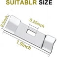 thumbnail image 4 of LAICAIW Vertical Blind Repair Vane Savers, Metal Vertical Blind Repair Tabs, Vertical Blind Repair Clips for Vertical Blinds Replacement Slats, White (50), 4 of 6