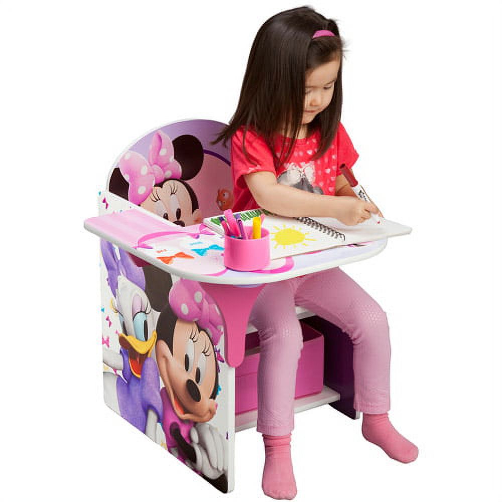Disney Minnie Mouse Chair Desk with Storage Bin by Delta Children, Pink - image 4 of 6