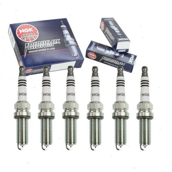 6 pc NGK Iridium IX Spark Plugs compatible with Infiniti Q50 3.5L V6 2014-2018