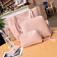thumbnail image 2 of Odeerbi Clearance Tote Bag Set Classic Bag Handbag Parent-child Bag Shoulder Bags Four Piece Suit Pink, 2 of 3