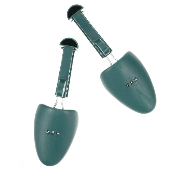 OUNONA 2 Pairs Shoe Horn Adjustable Shoe Stretcher Miss 24.00X8.00X5.00CM Dark Green
